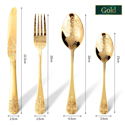 GoldenLux Prestige Cutlery Set
